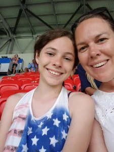 American friends got us tickets to the USA Womens semifinal football match, in France