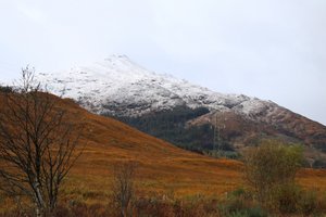 Dusting of snow on the hills