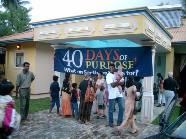 40 Days Church events at our house
