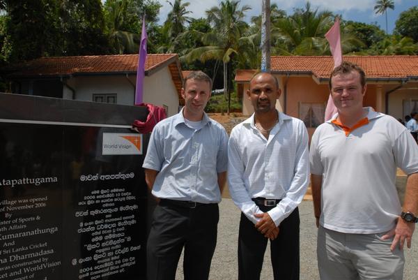 Murray & Tom with Mavan Atapattu (famous Sri Lankan Cricket player)