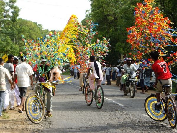 Pera Hera parade in Hambantota.  