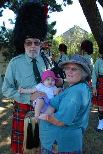 Santa parade with Grandpa Kelvin & Grandma Lois