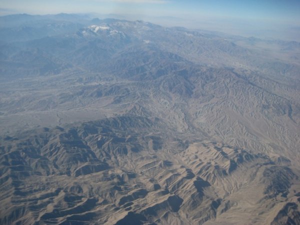 Approaching Kabul, view from the air
