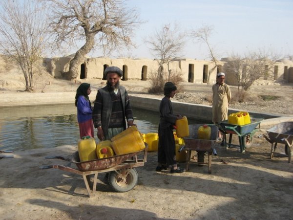 Water wells in use