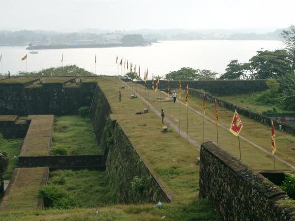 Army securing the fort walls on Independence Day.