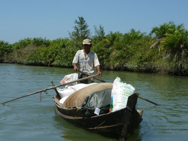 Our rice supplies arriving on the slow boat