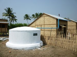 Community rain water harvesting tank