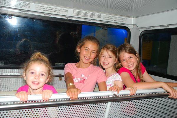 Penguin ride with cousins, Ariana, Aimee & Esmee