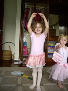 Charlotte showing us her ballet moves