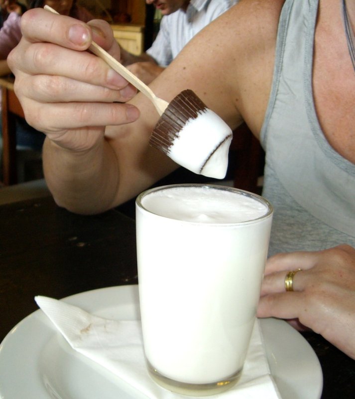 Belgian hot chocolate, yum!