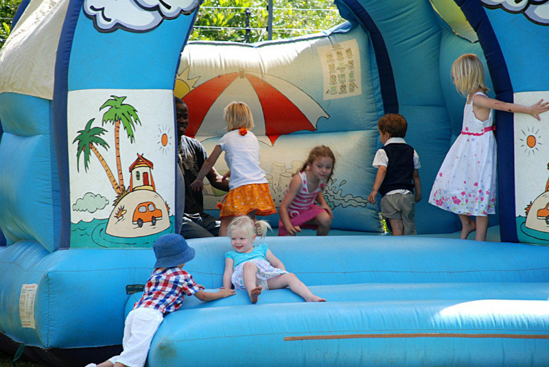 Bouncy castle fun at Emmas party