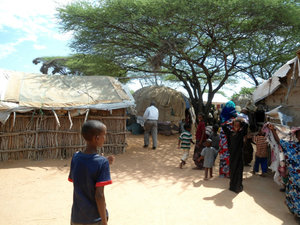 In a refugee family compound, Dadaab