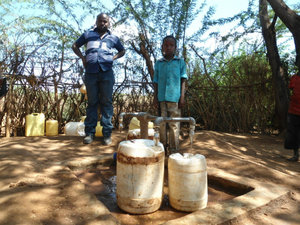 Water collection point, Dadaab