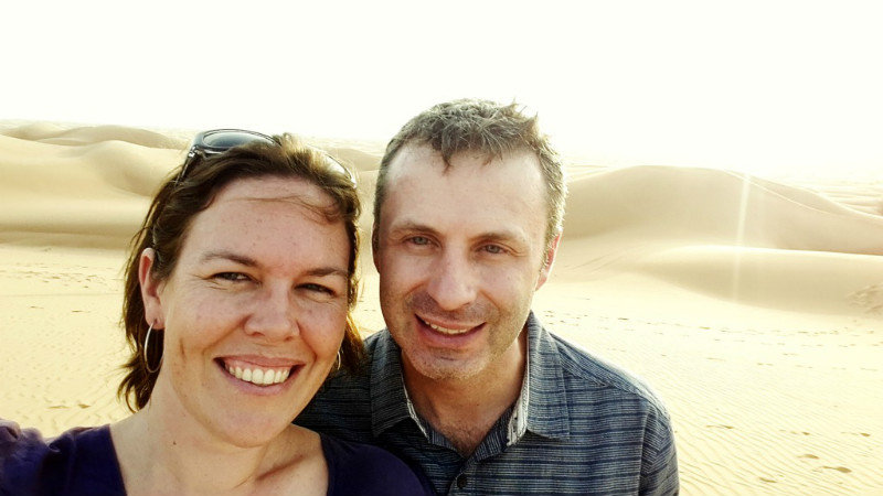 After our terrifying dune bashing, our driver was insane!