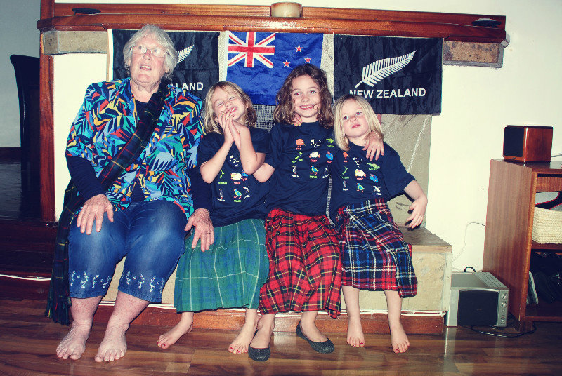 Commonwealth games with Grandma Lois, Scottish kiwis