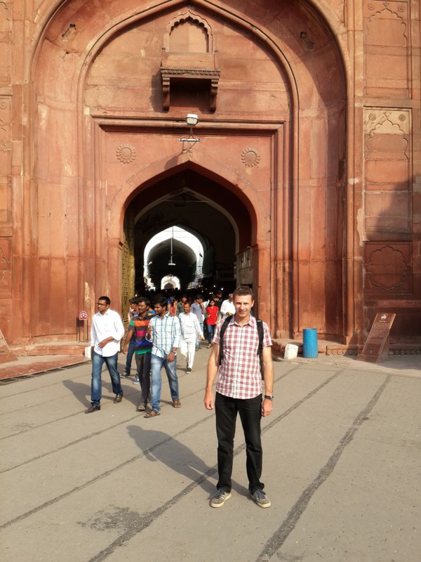 Murray at Red Fort, Old Delhi