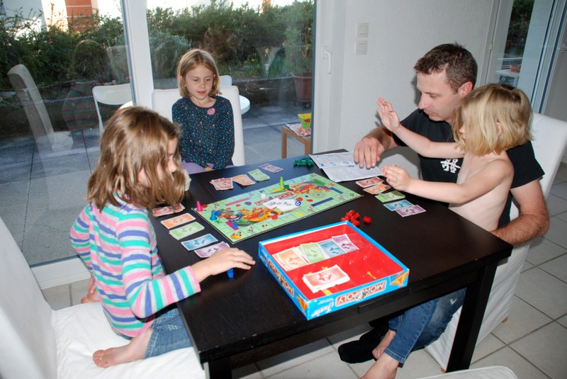 Monopoly fun with Dad