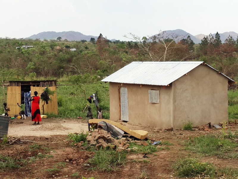 New house built by South Sudanese refugees