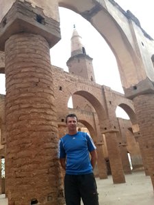 Inside the ancient mosque at Kassala