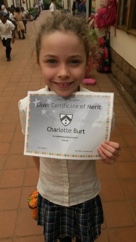 Silver merit award at school