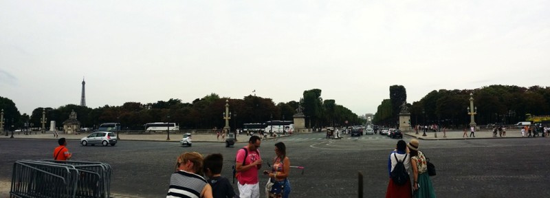 Eiffel Tower, Arc de Triomphe and the Champs-Elysees