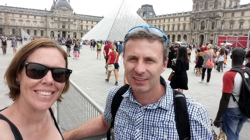 Excited to be going into the Louvre
