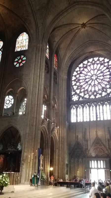 Sunday mass at the Notre Dame