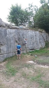 Rock climbing at Gex