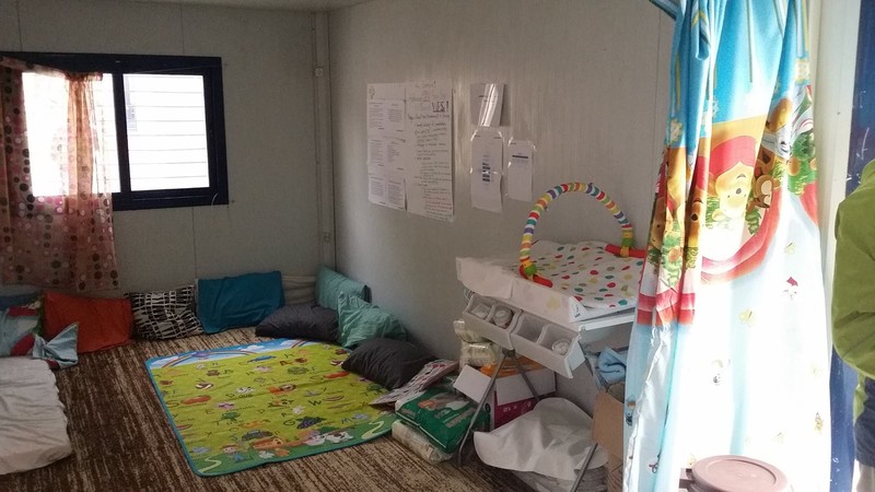 A quiet spot for mothers and babies for breastfeeding and nappy changing