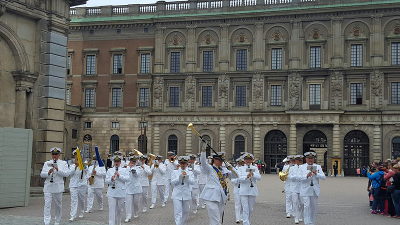 Changing of the guard, the navy band