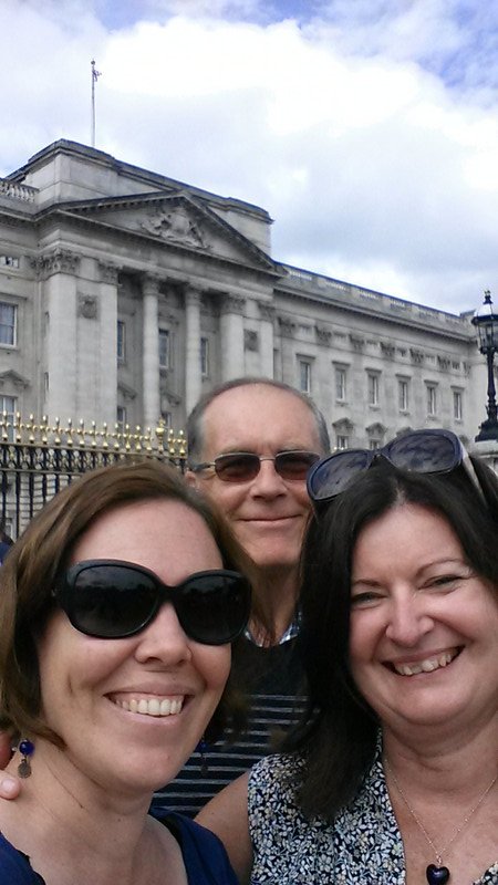 Buckingham palace with Jo and Malcolm