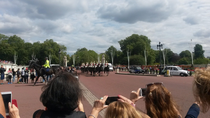 Timed perfectly for the changing of the guard