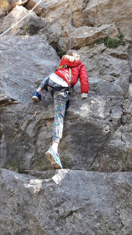 Hayley climbing, Charlottes birthday