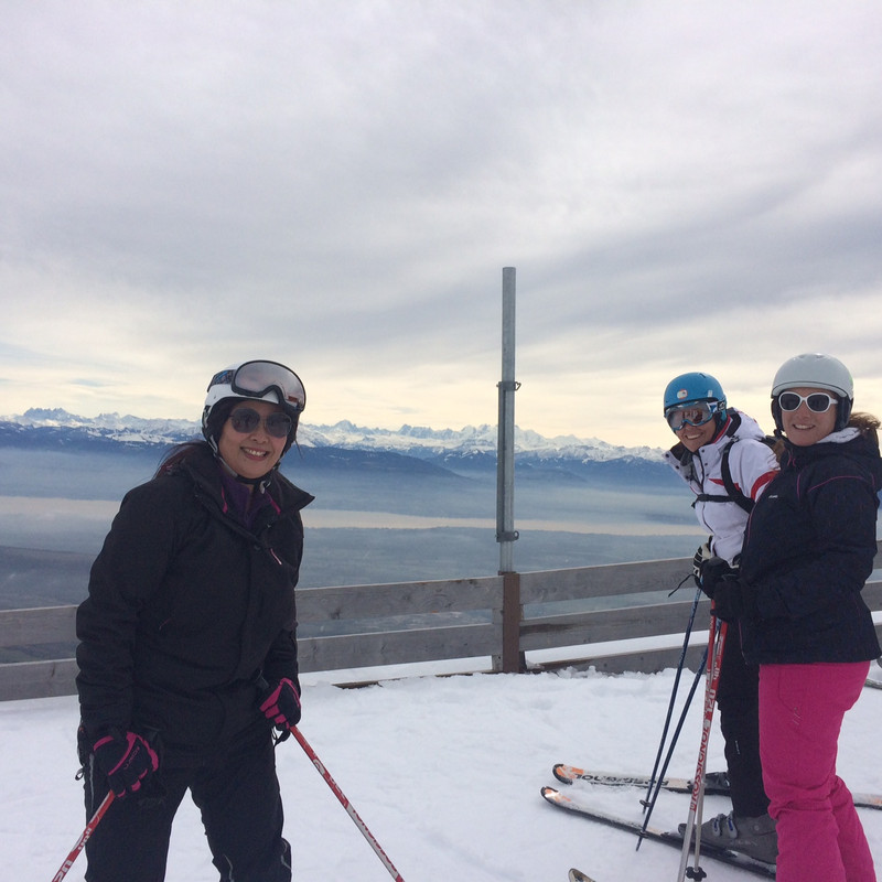 Miriam and the 'ski team'