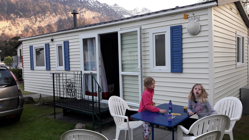 Our caravan for the weekend, Thunersee lake