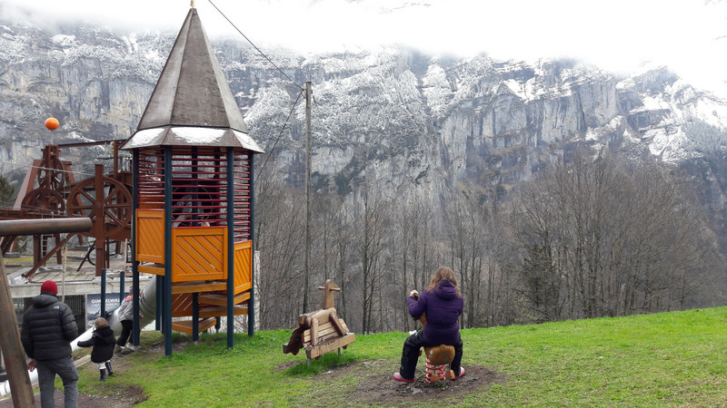 Playground with the best view, Gimmerwald village