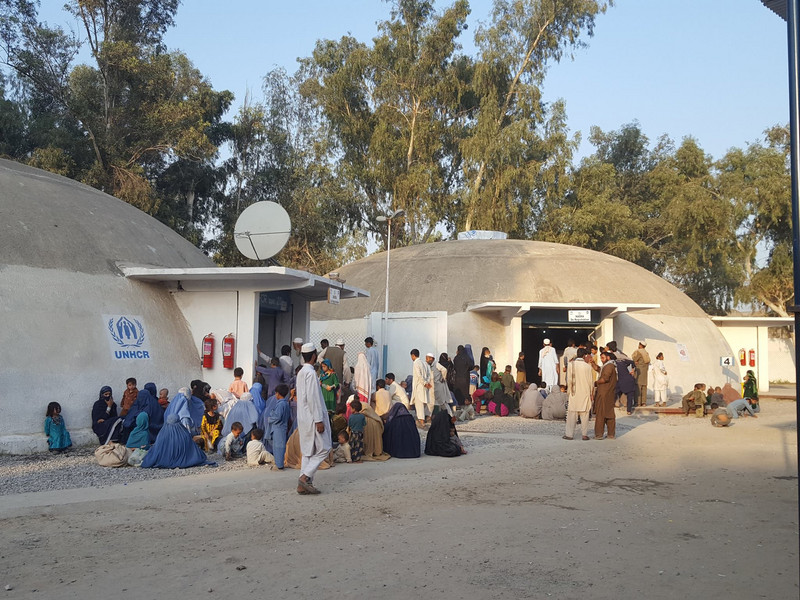 Registration centre in Pakistan for Afghan refugees returning home to Afghanistan