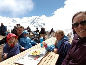 Lunch at the top of the train Gornergrat