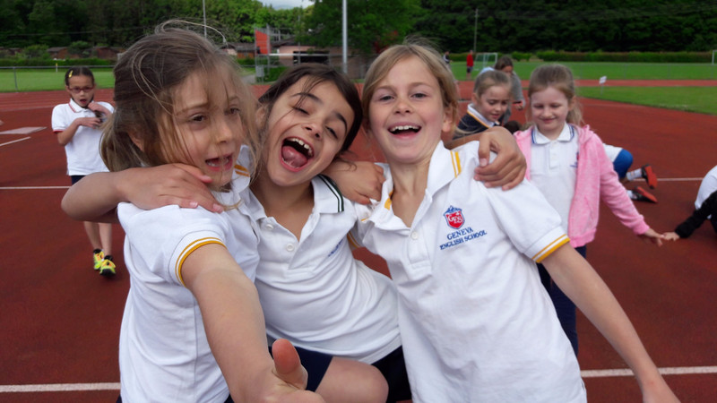 Hayleys and her friends at sports day