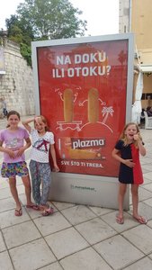 Murray survives on different food on his mission trips, this was his Croatia staple, the kids approved
