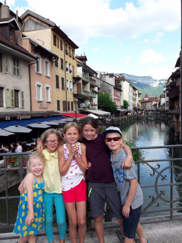 Annecy town with friends