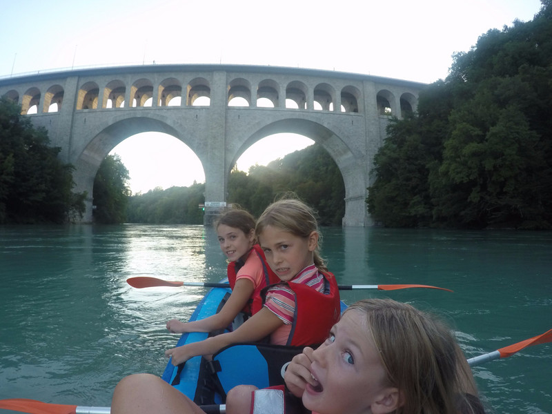 Floating down the river Rhone