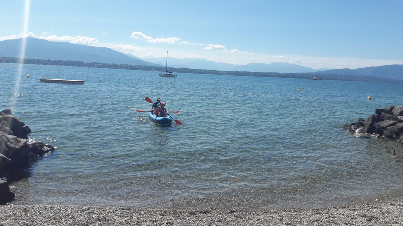 Kayaking at Mies beach