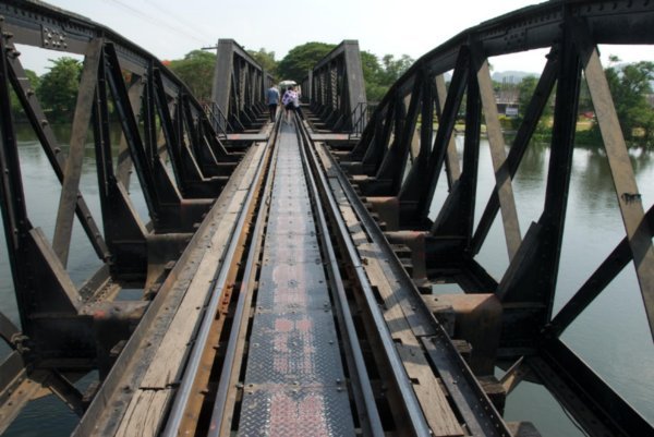 The bridge on teh River Kwai, despite the Americans bombing it, most of it is original bar 2 spans
