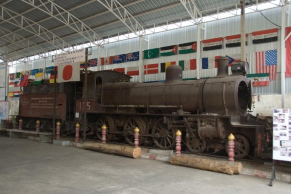 A Japanese loco used on the line, built by North British in Glasgow in 1921, Oh the irony
