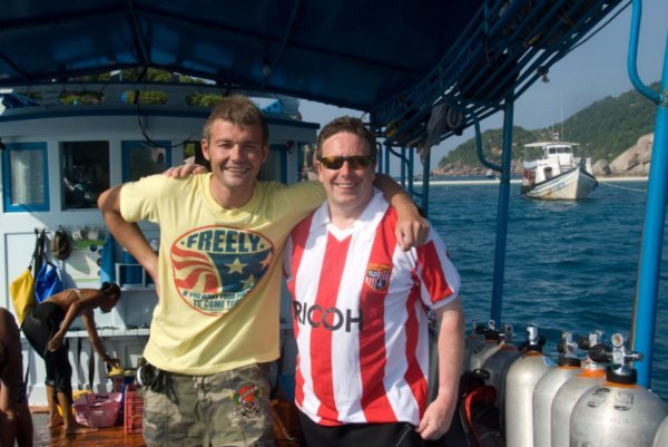 More boys adventure stuff - scuba diving with my very cool instructor mate James ... from Scarborough!