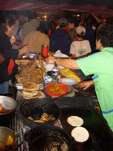 A Food Stall at Fieste de la Empanada