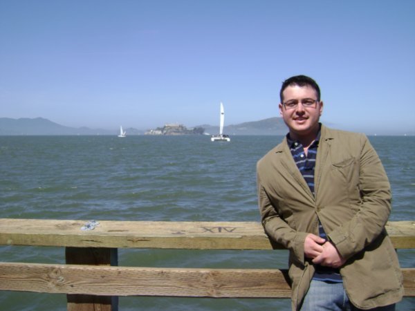 Alcatraz in the background