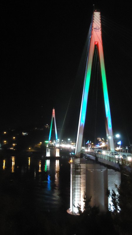 Dolsan Bridge at night