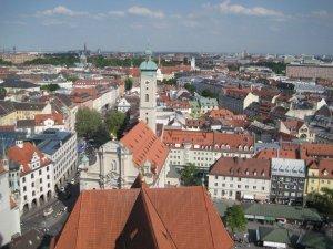 A view of Munich from above